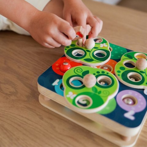 Tooky Toy TOOKY TOY Drewniana Gra Zręcznościowa 2w1 Wyciągnij Robaczki dla Dzieci Tooky Toy TOOKY TOY Drewniana Gra Zręcznościowa 2w1 Wyciągnij Robaczki dla Dzieci