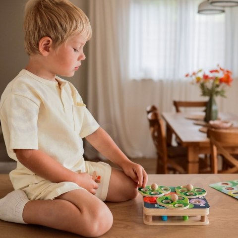 Tooky Toy TOOKY TOY Drewniana Gra Zręcznościowa 2w1 Wyciągnij Robaczki dla Dzieci Tooky Toy TOOKY TOY Drewniana Gra Zręcznościowa 2w1 Wyciągnij Robaczki dla Dzieci