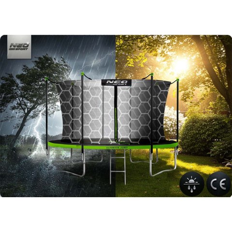 Neo-Sport Drabinka do trampoliny 312-435cm 10-14ft 2-stopniowa Neo-Sport Neo-Sport Drabinka do trampoliny 312-435cm 10-14ft 2-stopniowa Neo-Sport