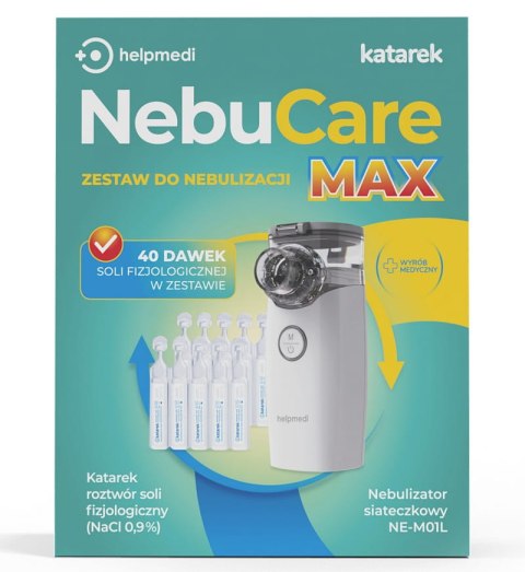 HELPMEDI Katarek Nebucare MAX zestaw do nebulizacji HELPMEDI Katarek Nebucare MAX zestaw do nebulizacji