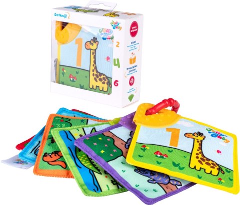 JOLLYBABY JB 80590 Książeczka - gryzaki zwierzęta JOLLYBABY JB 80590 Książeczka - gryzaki zwierzęta
