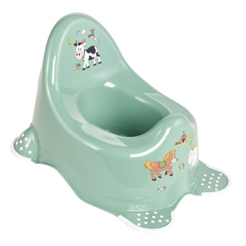 KEEEPER ADAM FUNNY FARM Nocnik z funkcją antypoślizgową nordic green (nordycka zieleń) KEEEPER ADAM FUNNY FARM Nocnik z funkcją antypoślizgową nordic green (nordycka zieleń)