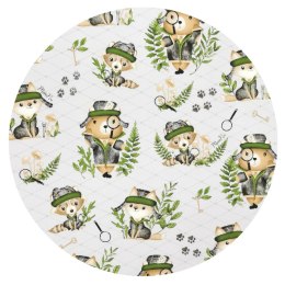 KIECZMERSKI Rożek usztywniony 75x75 cm MIMINU DESIGN wzór Piraci Natural