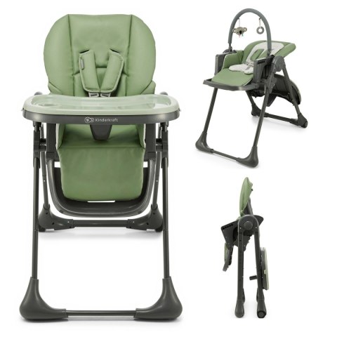KINDERKRAFT Krzesełko do karmienia TUMMIE green KINDERKRAFT Krzesełko do karmienia TUMMIE green