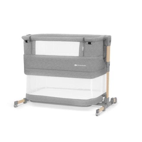 KINDERKRAFT Łóżeczko dostawne Neste Grow Light Grey Full Wood KINDERKRAFT Łóżeczko dostawne Neste Grow Light Grey Full Wood