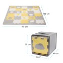 KINDERKRAFT Mata piankowa puzzle LUNO yellow KINDERKRAFT Mata piankowa puzzle LUNO yellow