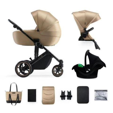 KINDERKRAFT Wózek wielofunkcyjny 3w1 PRIME 2 mink pro sandrose beige KINDERKRAFT Wózek wielofunkcyjny 3w1 PRIME 2 mink pro sandrose beige