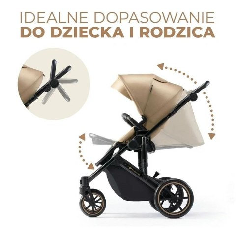 KINDERKRAFT Wózek wielofunkcyjny 3w1 PRIME 2 mink pro sandrose beige KINDERKRAFT Wózek wielofunkcyjny 3w1 PRIME 2 mink pro sandrose beige