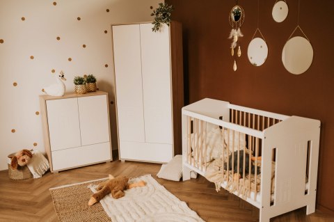 KLUPŚ Łóżeczko dziecięce IDA 120X60 biel KLUPŚ Łóżeczko dziecięce IDA 120X60 biel
