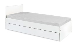 KLUPŚ Łóżko młodzieżowe DALIA biel z szufladą 200x90