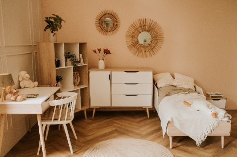 KLUPŚ Łóżko młodzieżowe SOFIE buk-biel KLUPŚ Łóżko młodzieżowe SOFIE buk-biel