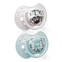 LOVI 22/883 Smoczek silikonowy dynamiczny 3-6m 2 szt Wild Soul Boy LOVI 22/883 Smoczek silikonowy dynamiczny 3-6m 2 szt Wild Soul Boy